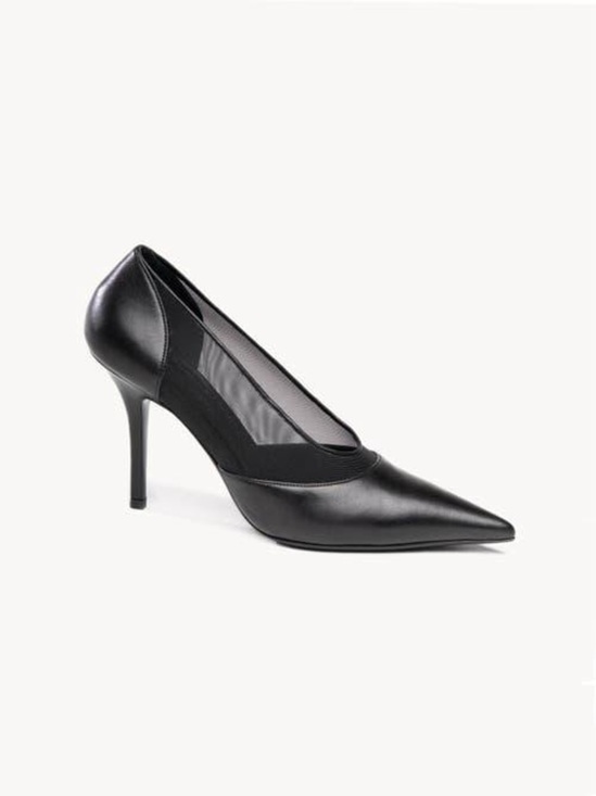 Britt Netta Shoes - NWOT BRITT NETTA Greta Mesh Pane Pumps Heels in Black Made in Italy Size 37